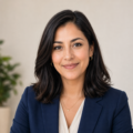 Portrait of Sofia Martinez, fictional consumer finance editor